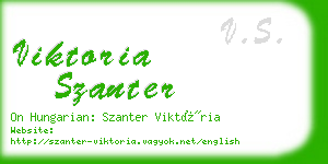 viktoria szanter business card